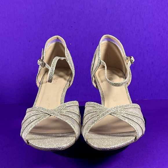 Paradox London Sonya Champagne Ankle Strap Heel Women's Shoe Size 9.5‎ W - Picture 2 of 8